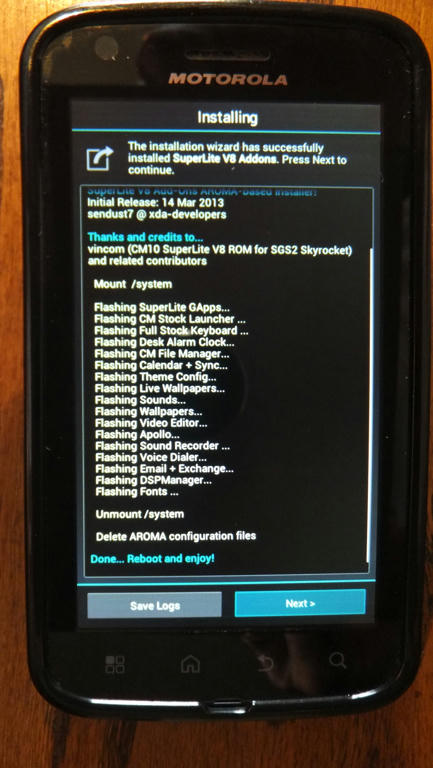 ROM]CM10 4.1.2 SuperLite for Atrix 4g! [New! Addons Flashable Zip, 16 ...