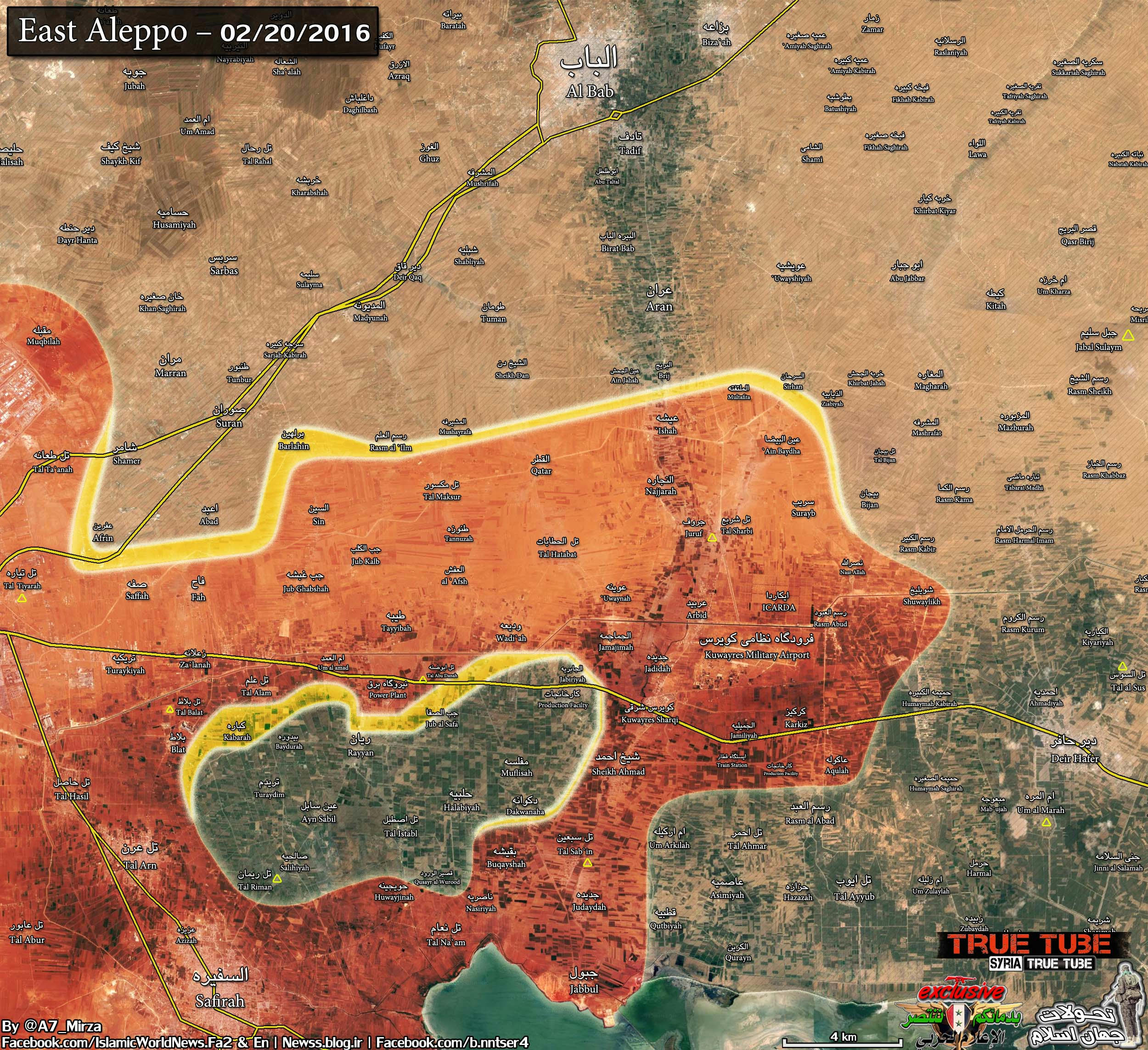 East Allepo map updated : syriancivilwar