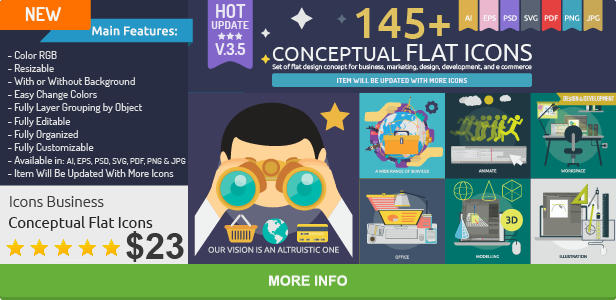 Conceptual Flat Icons