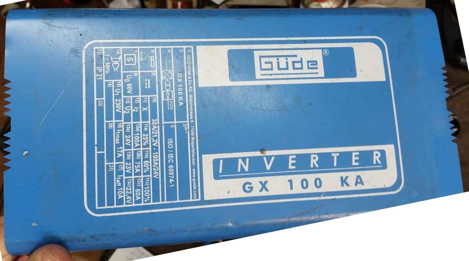 Проблем со апарат за заварување Guede GX 100 KA inverter