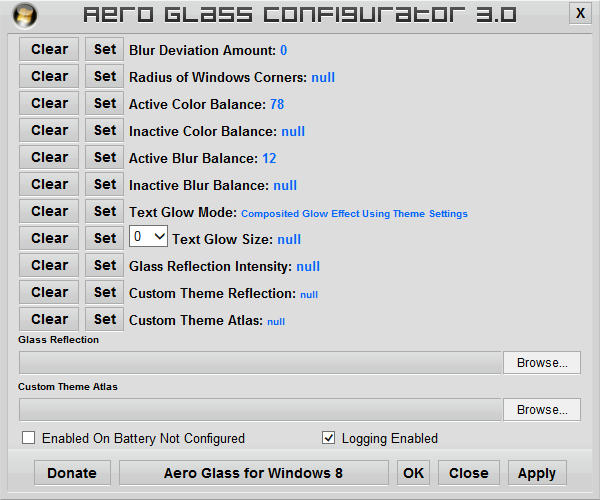 Aero Glass Cofigurator For Windows 8.1 - Aero Glass For Windows 8+ - MSFN