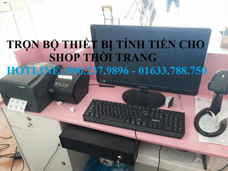 Nhan lap may tinh tien cho shop quan ao tan noi gia re