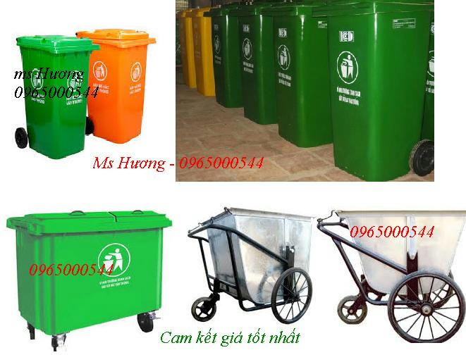 thùng rác công cộng ,thung rác hdpe, composite (95 lít-240 lít), xe gom rác 400L
