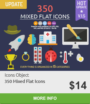 350 Mixed Flat Icons