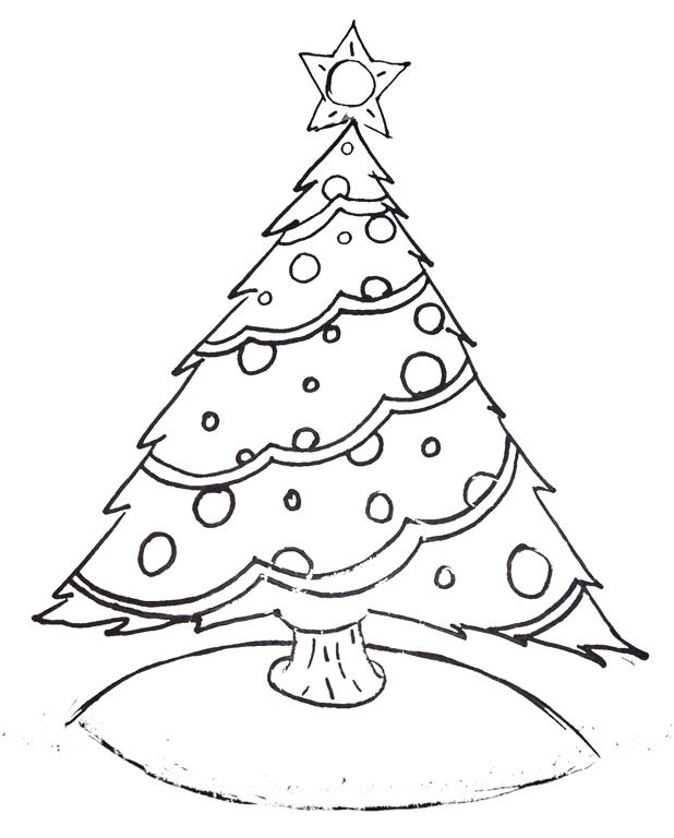Free Printable Christmas Tree and Santa Coloring Pages Adventures of
