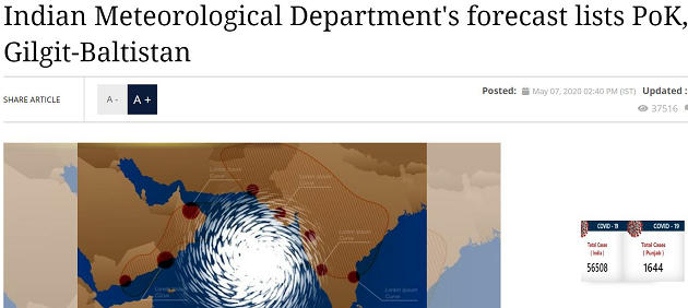 India Includes Pakistan Occupied Kashmir In Weather Forecasts – Free PDF_5.1