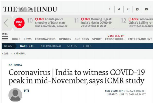 India to witness Covid 19 peak by mid November ICMR Study – Burning Issues – Free PDF Download_5.1