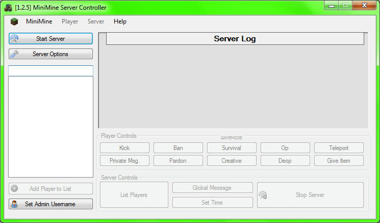 1 2 5 Minimine Server Controller Minecraft Tools Mapping And Modding Java Edition Minecraft Forum Minecraft Forum