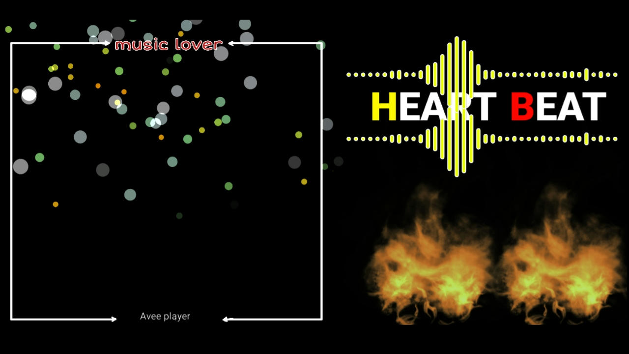 Heart beat Avee player template download now / status all