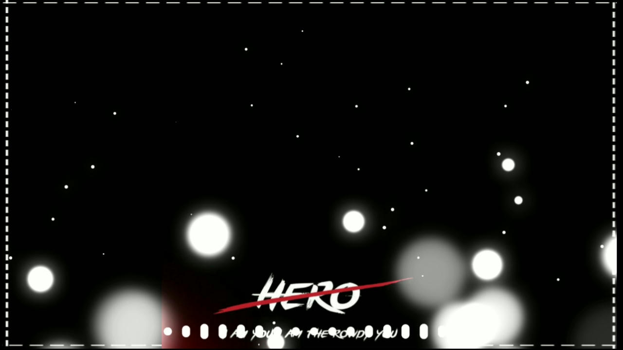 Black Screen and blur particals effect Avee player template