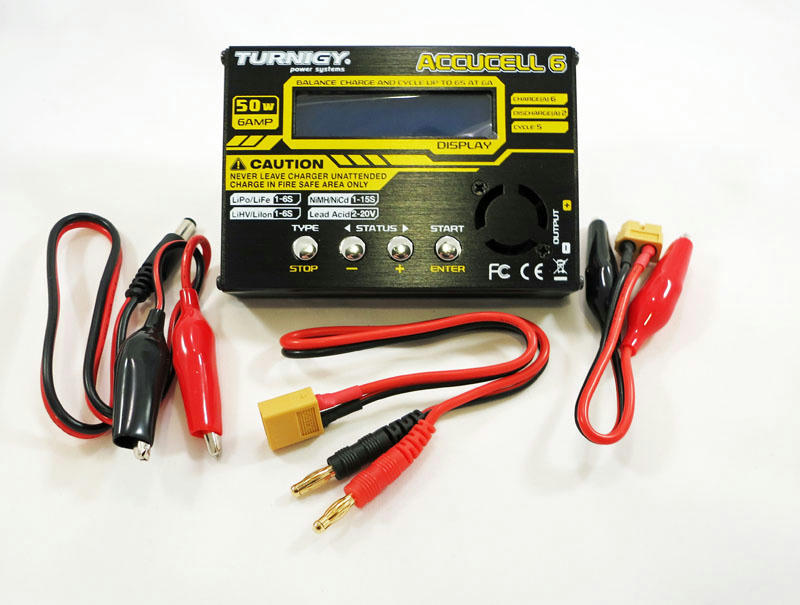 Turnigy Accucel-6 50W 6A Balancer Charger LiPo LiFe NiMh NiCd JST.