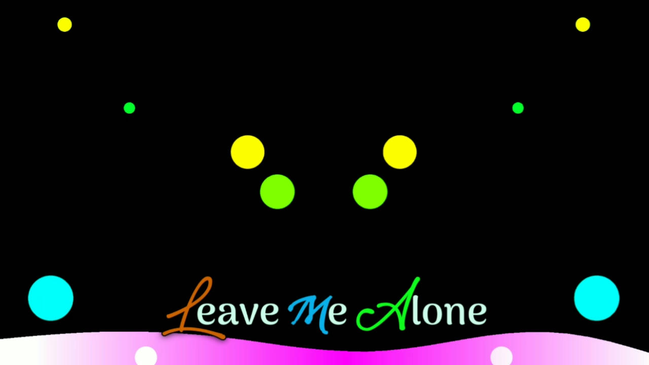 Love me alone Avee player template download now