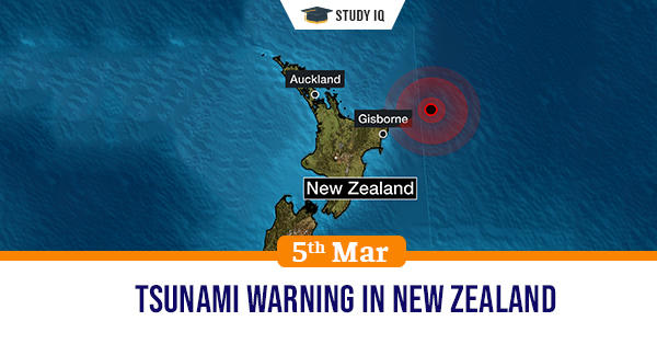 Daily GK, Tsunami warning in New Zealand