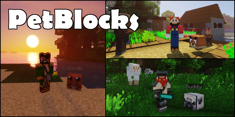 PetBlocks [Multiplayer|Custom Models|1.20.6] Minecraft Mod