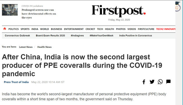 India becomes World’s 2nd Largest Manufacturer of PPE – Burning Issues – Free PDF Download_5.1