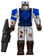 Blue Medic: QWTF Minecraft Skin