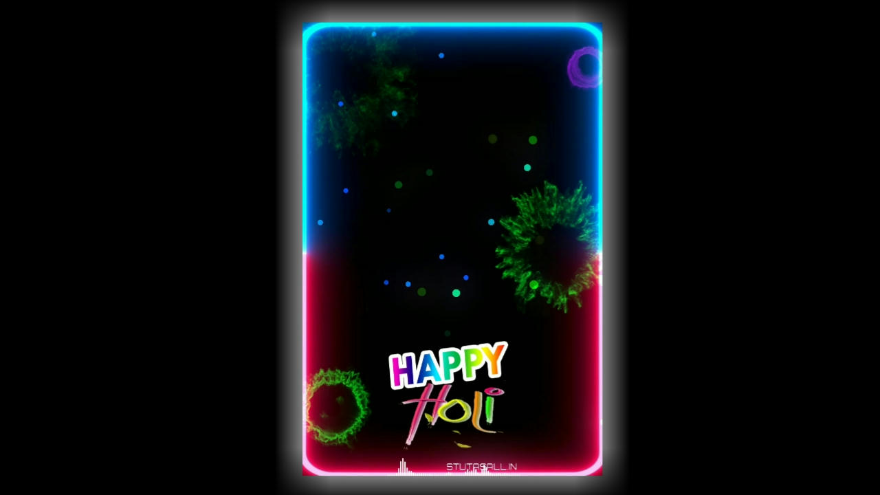 Happy holi most colourful Avee player template