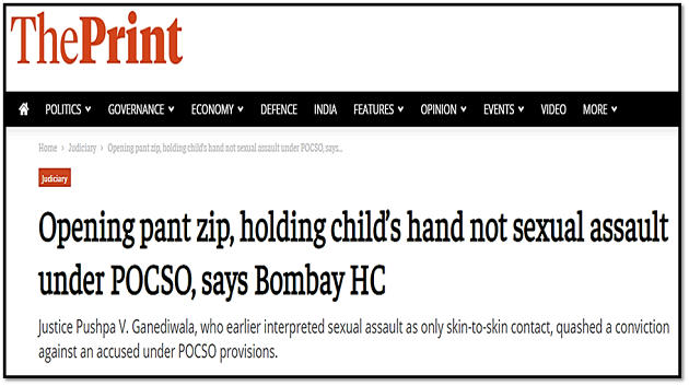 Bombay HC: Unzipping Pants & Holding Child’s Hand NOT Sexual Assault – PDF_5.1