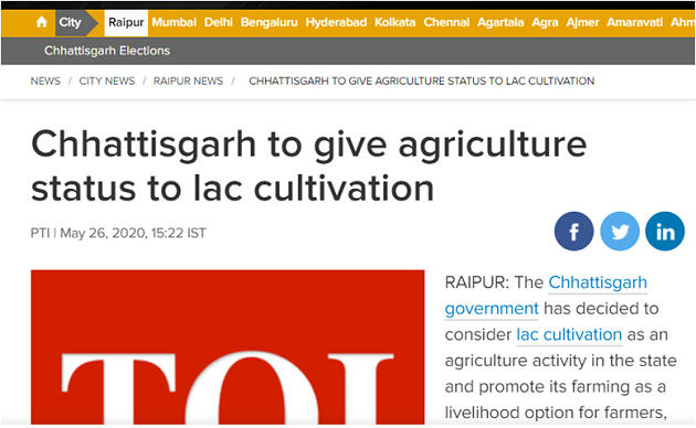 Chhattisgarh Gives Agriculture Status To Lac Cultivation – Free PDF Download_5.1