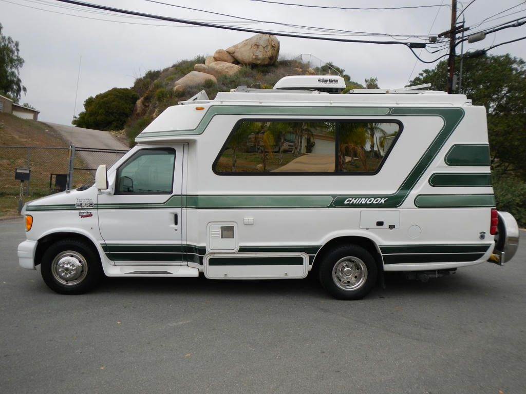  Ford Chinook Concourse 20 Class B Motorhome V10 Econoline Solar RV 