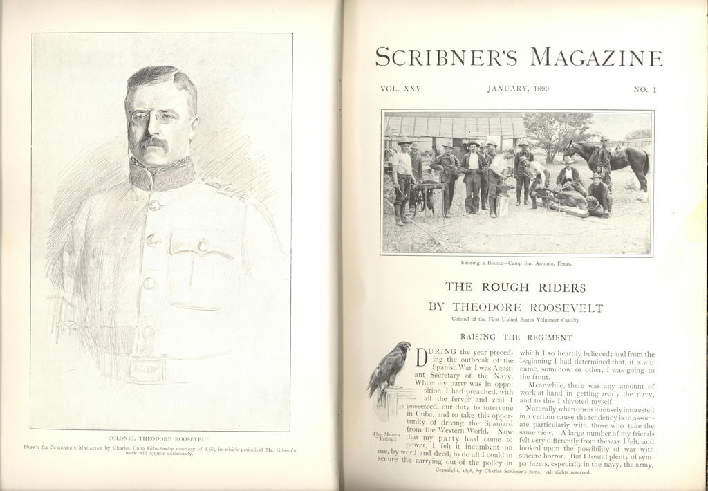 Rough Riders, Klondike, Remington, Scribners Monthly Mag. Jan June 